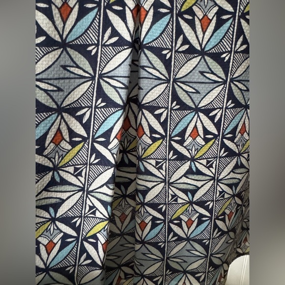 Tory Burch‎ Women Silk Geometric Pattern V-neck Dress Size Large - Picture 7 of 13